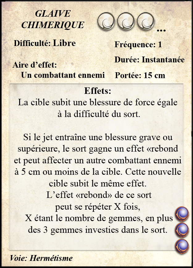 Glaive Chimérique